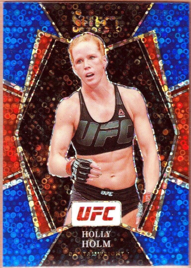 Holly Holm 2022 Panini Select UFC Premier Level #115 Blue Disco