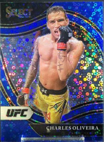 Charles Oliveira 2021 Panini Select UFC Octagonside #240 Blue Disco