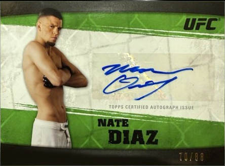 Nate Diaz 2010 Topps UFC Knockout Autographs #A-ND Red