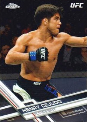 Henry Cejudo 2017 Topps Chrome UFC Base #27 Red