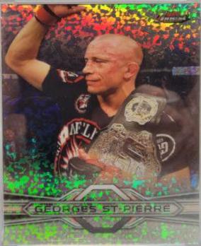 Georges St-Pierre 2013 Topps Finest UFC Base #100 Refractor
