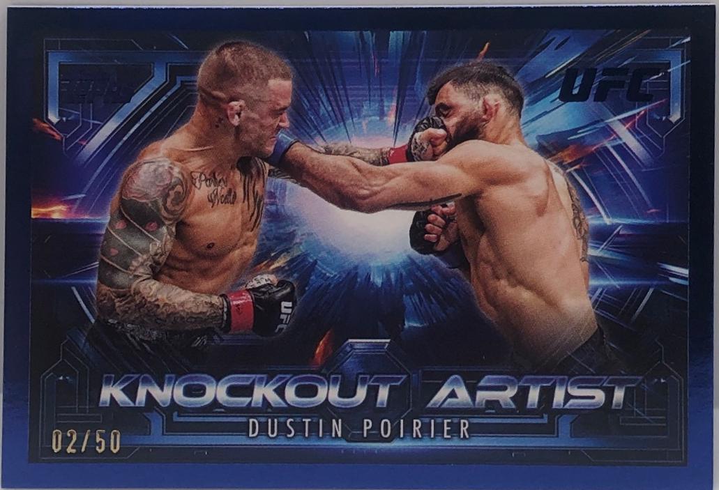 Dustin Poirier 2025 Topps Knockout UFC Knockout Artists #KA-16 Blue