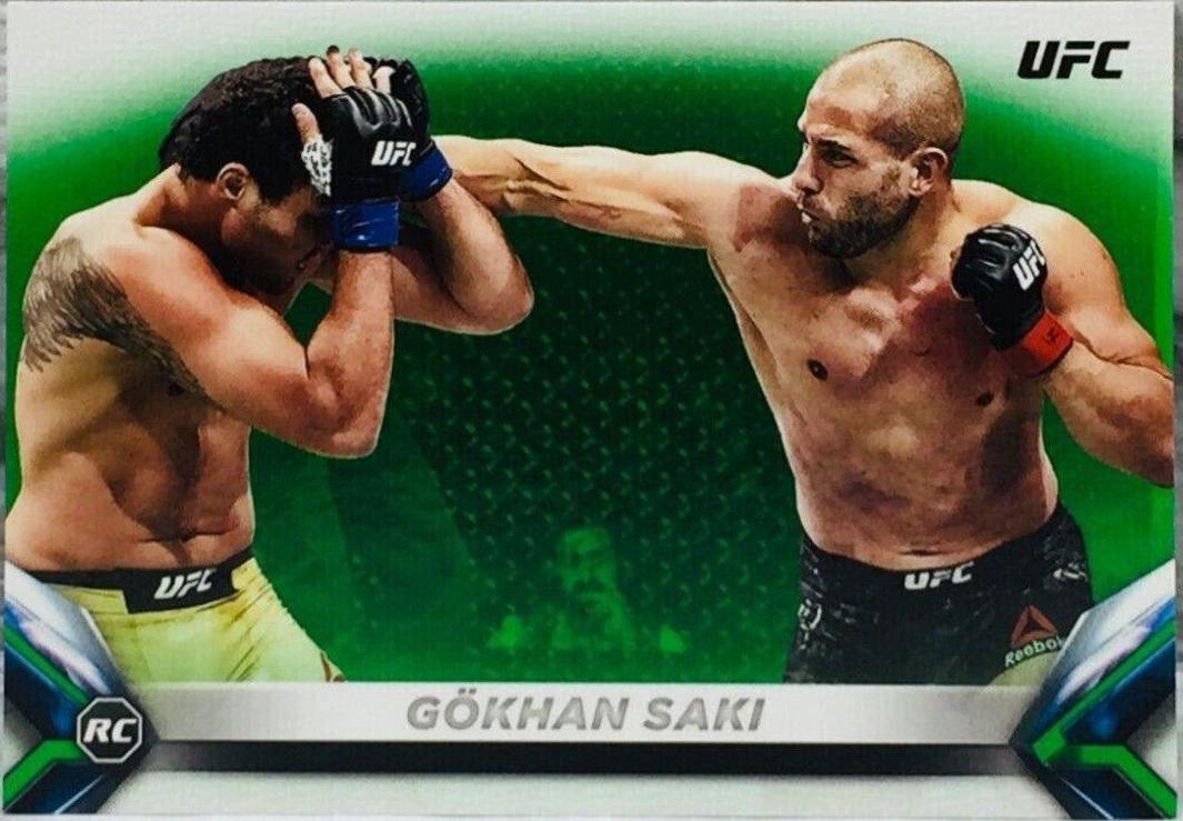 Gökhan Saki 2018 Topps UFC Knockout Base #55 Green