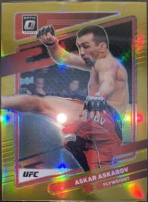 Askar Askarov 2022 Panini Donruss Optic UFC Base #34 Gold