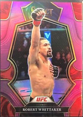 Robert Whittaker 2023 Panini Select UFC Premier Level #183 Purple