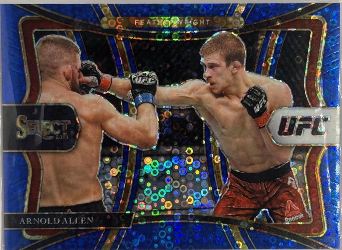Arnold Allen 2021 Panini Select UFC Premier Level #156 Blue Disco