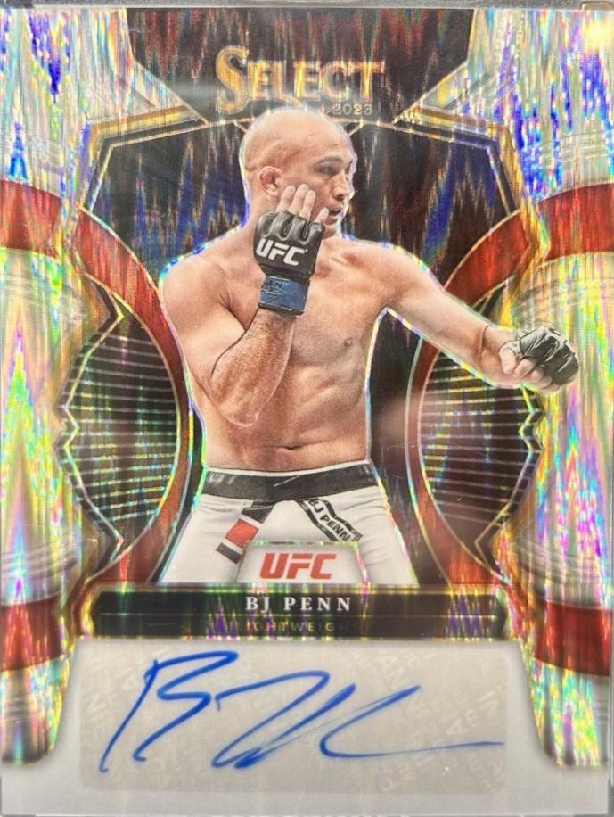 BJ Penn 2023 Panini Select UFC Signatures #24 Flash
