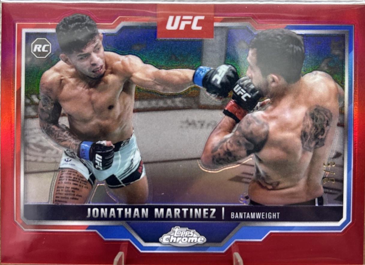 Jonathan Martinez 2025 Topps Chrome Sapphire UFC Base Sapphire #80 Red Sapphire