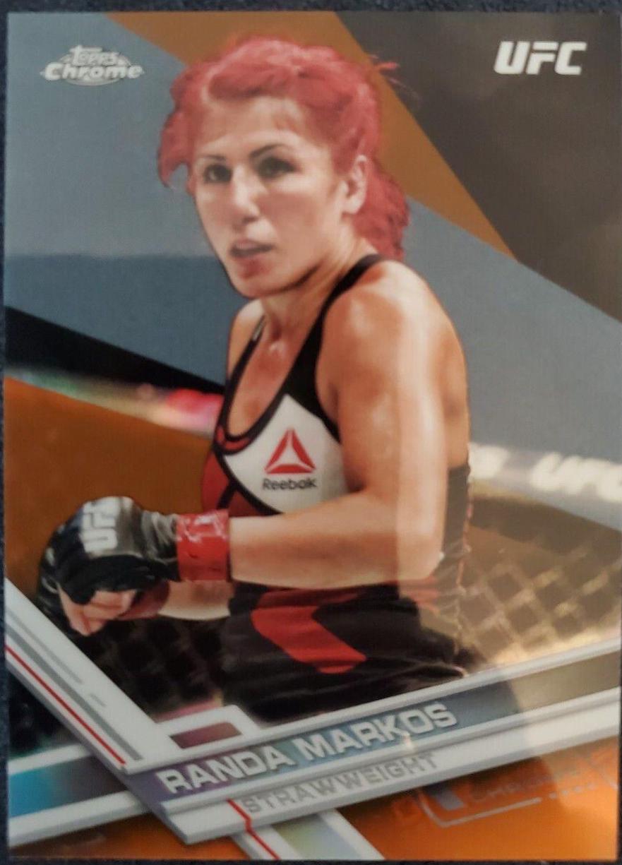 Randa Markos 2017 Topps Chrome UFC Base #74 Orange