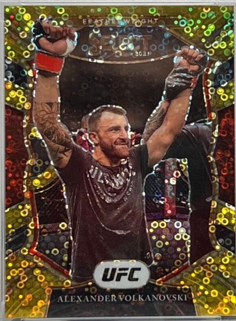 Alexander Volkanovski 2021 Panini Select UFC Concourse #16 Gold Disco