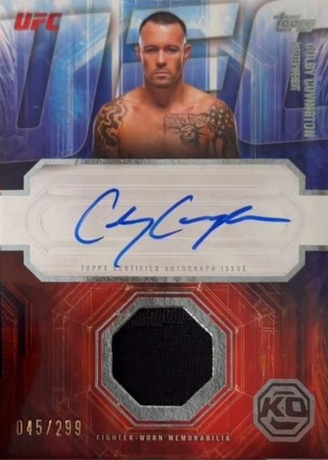 Colby Covington 2026 Topps Knockout UFC Knockout Autograph Relics #KAR-CC Red