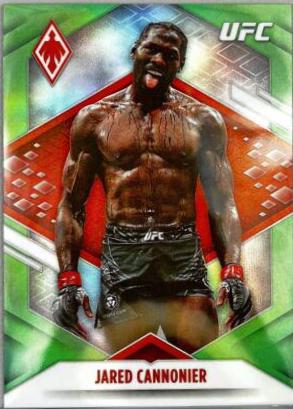 Jared Cannonier 2022 Panini Chronicles UFC Base Phoenix #315 Green