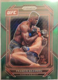 Francis Ngannou 2023 Panini Prizm UFC Base #117 Green