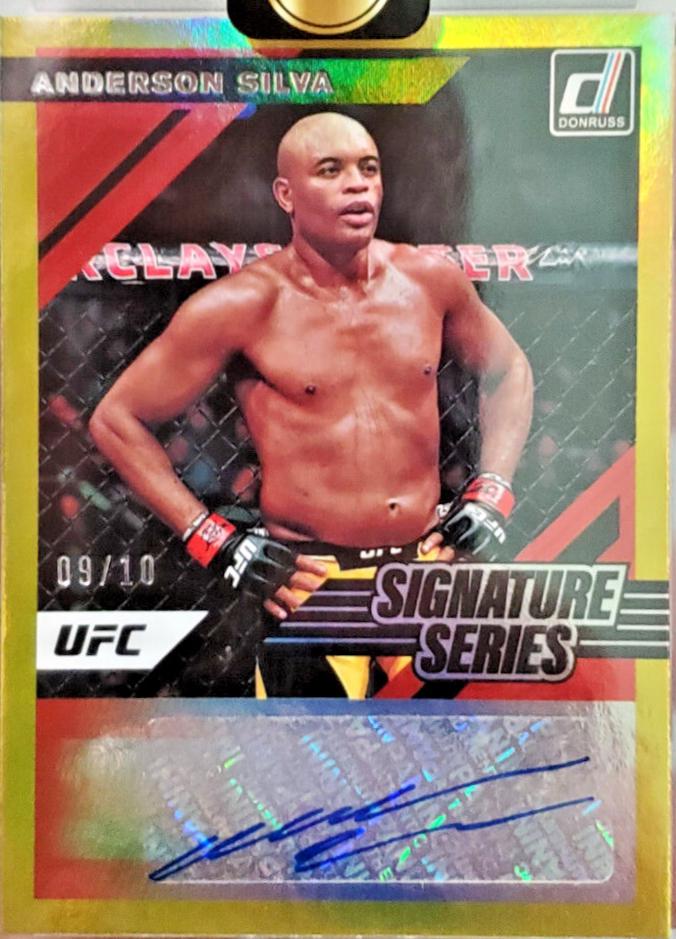 Anderson Silva 2022 Panini Donruss UFC Signature Series #90 Gold