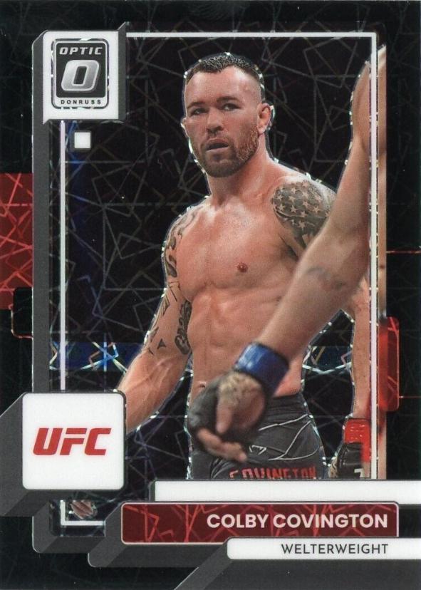 Colby Covington 2023 Panini Donruss Optic UFC Base #23 Black Velocity