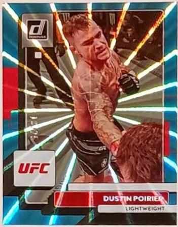 Dustin Poirier 2023 Panini Donruss UFC Base #170 Teal Laser