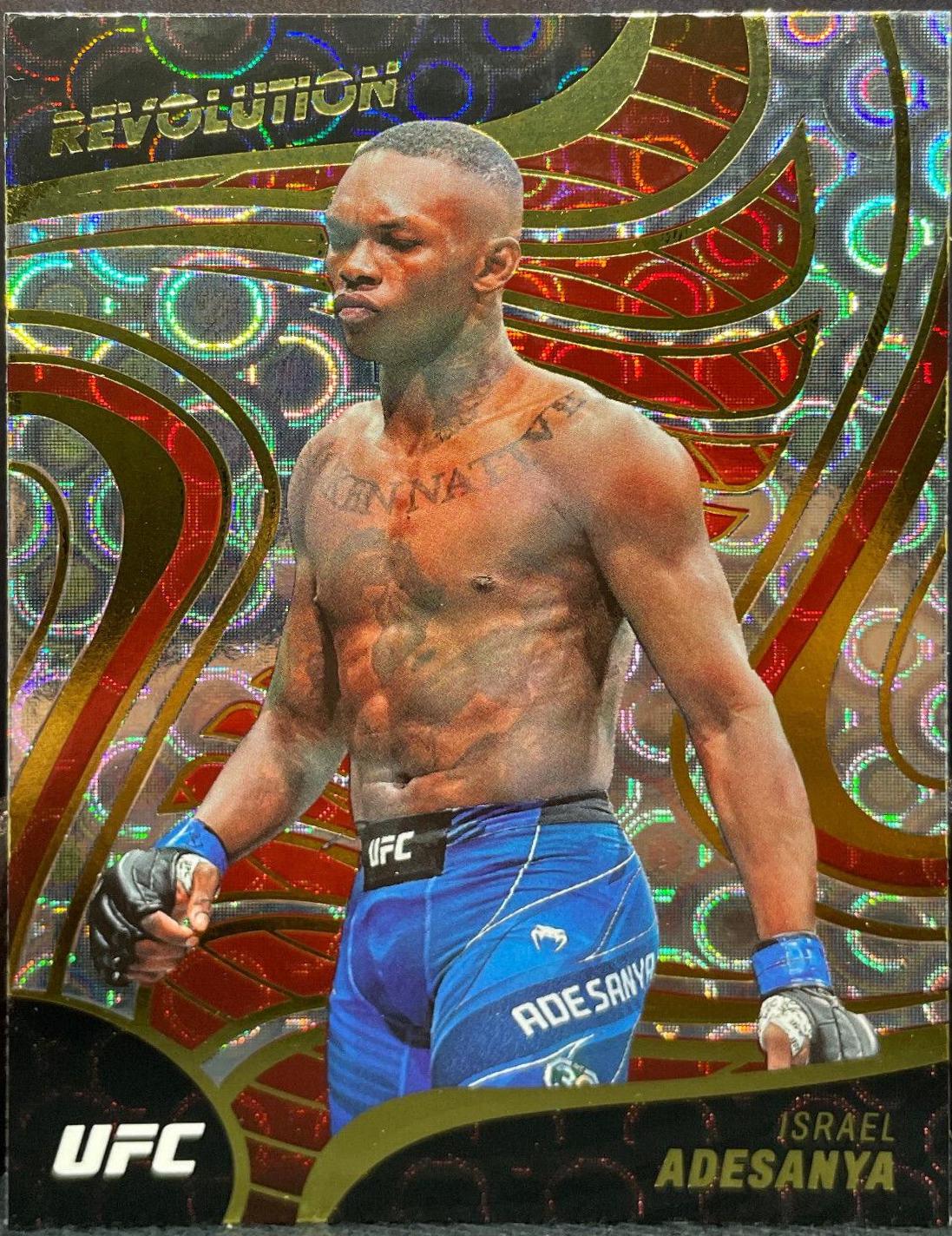 Israel Adesanya 2023 Panini Chronicles UFC Revolution #25 Groove