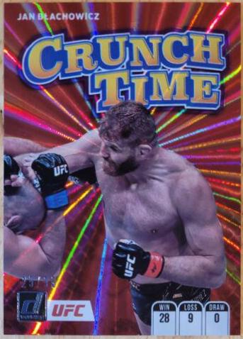Jan Błachowicz 2022 Panini Donruss UFC Crunch Time #14 Purple Laser