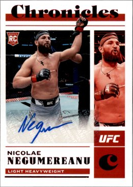 Nicolae Negumereanu 2023 Panini Chronicles UFC Chronicles Signatures #CS-NNG Platinum