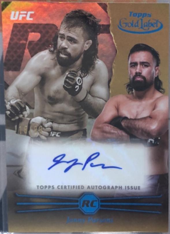 Jonny Parsons 2024 Topps Gold Label UFC Rookie Autographs #RCA-JOP Blue