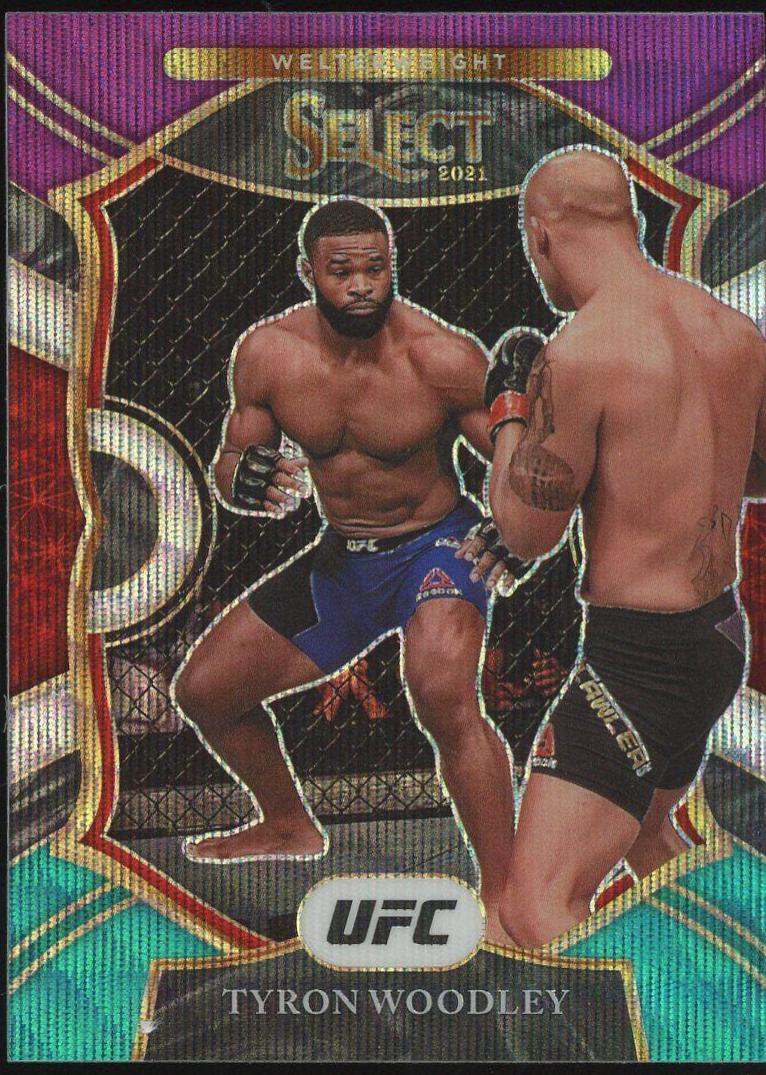 Tyron Woodley 2021 Panini Select UFC Concourse #3 Tri Color