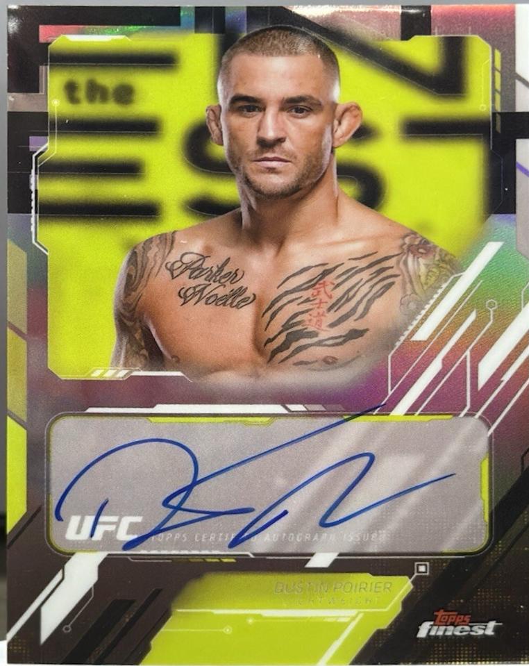 Dustin Poirier 2025 Topps Finest UFC The Finest #TFA-DP Refractor