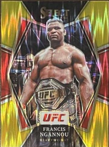 Francis Ngannou 2022 Panini Select UFC Premier Level #131 Gold Flash