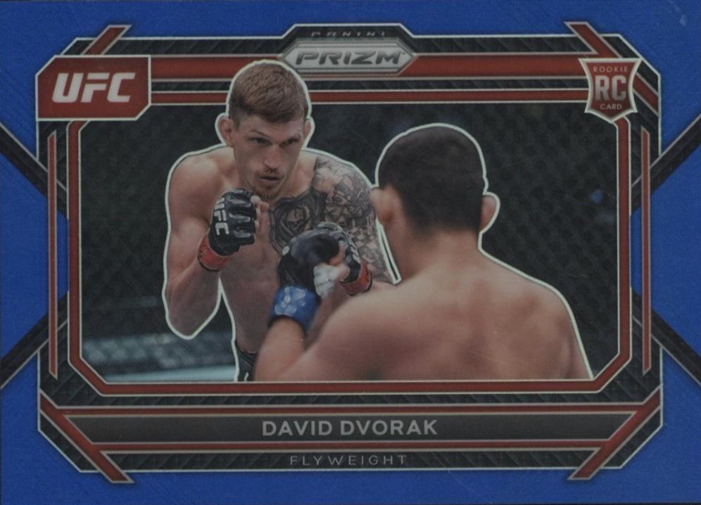 David Dvorak 2023 Panini Prizm UFC Base #70 Blue