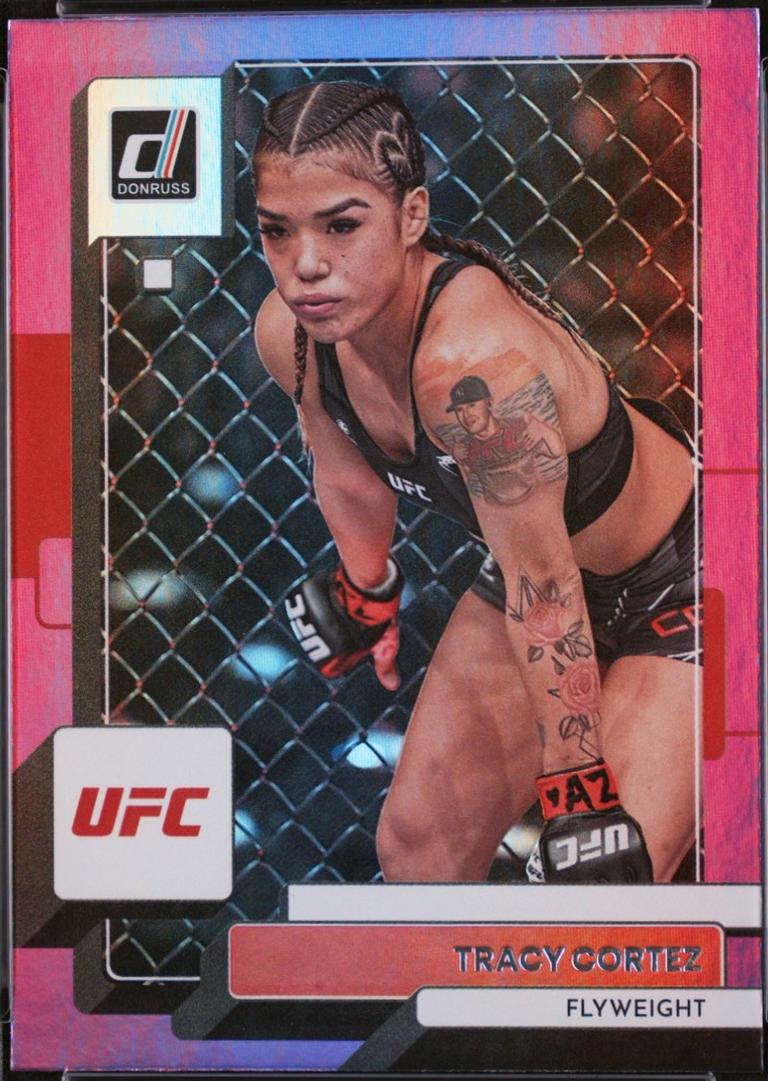 Tracy Cortez 2023 Panini Donruss UFC Base #41 Press Proof Purple