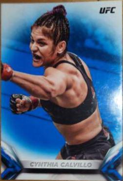 Cynthia Calvillo 2018 Topps UFC Knockout Base #85 Blue