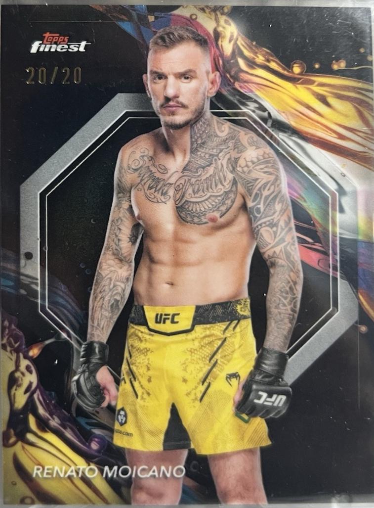 Renato Moicano 2024 Topps Finest UFC Base Uncommon #117 Black Refractor