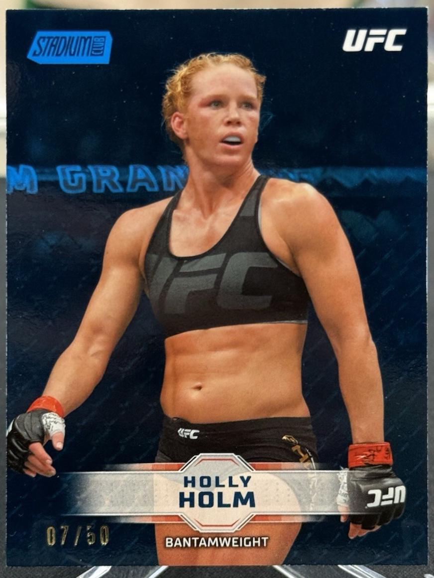 Holly Holm 2026 Topps Stadium Club UFC Base #67 Blue