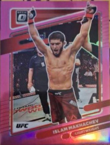 Islam Makhachev 2022 Panini Donruss Optic UFC Base #12 Pink