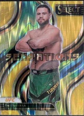 Tai Tuivasa 2023 Panini Select UFC Sensations #22 Gold