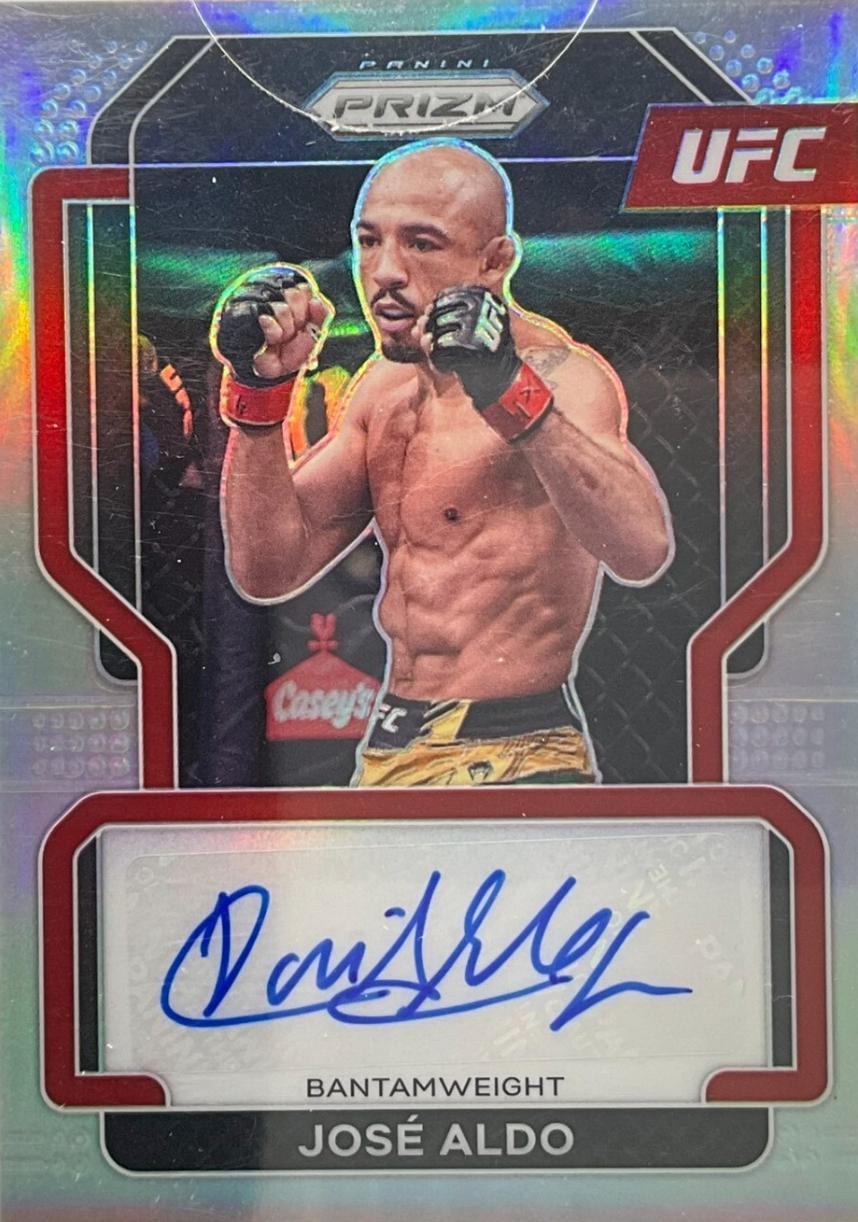 José Aldo 2022 Panini Prizm UFC Signatures #50 Silver