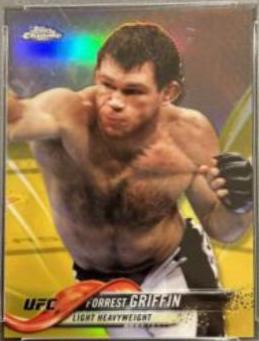 Forrest Griffin 2018 Topps Chrome UFC Base #77 Gold