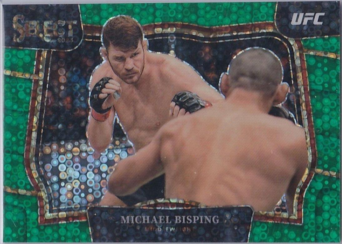 Michael Bisping 2023 Panini Select UFC Octagonside #263 Green Disco