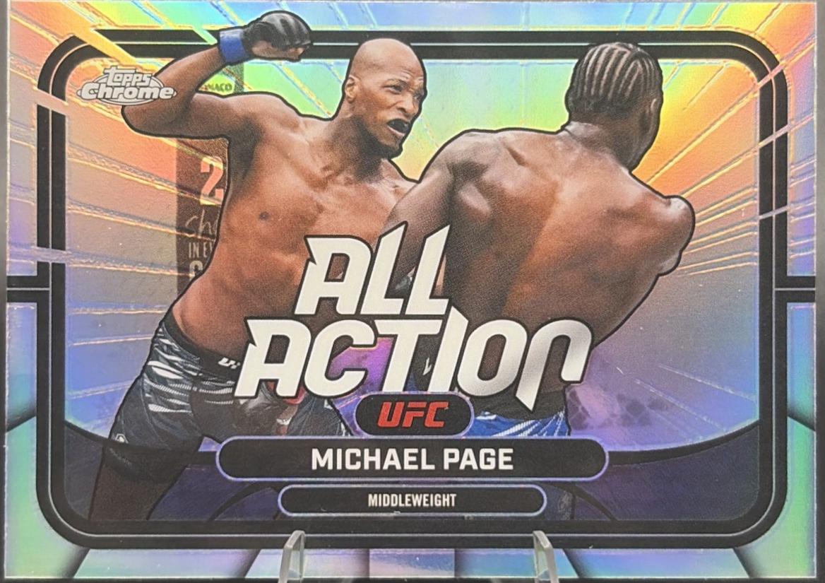 Michael Page 2026 Topps Chrome UFC All-Action #AA-14 Refractor