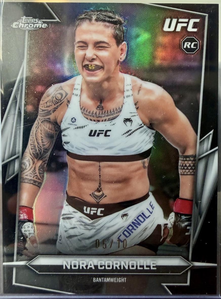 Nora Cornolle 2026 Topps Chrome UFC Base #179 Black Refractor