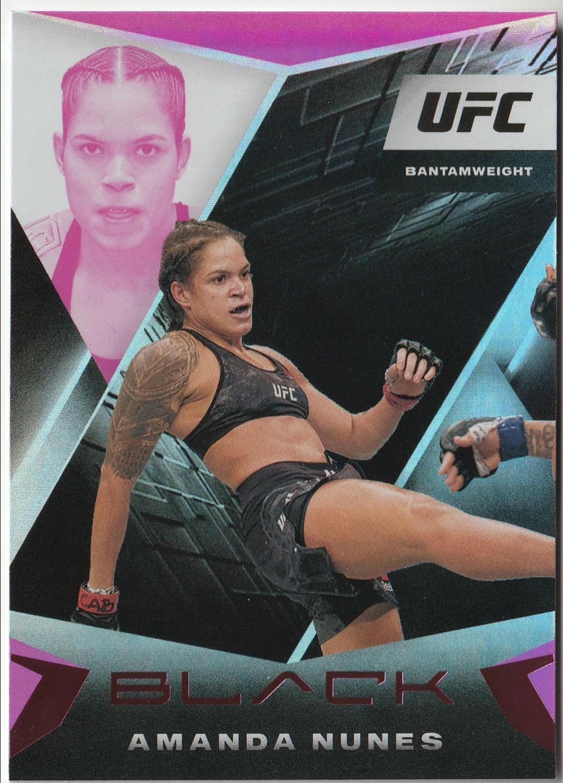 Amanda Nunes 2021 Panini Chronicles UFC Base Black #105 Pink