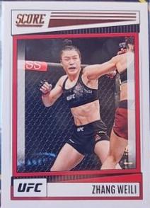 Zhang Weili 2022 Panini Chronicles UFC Base Score #200 Platinum
