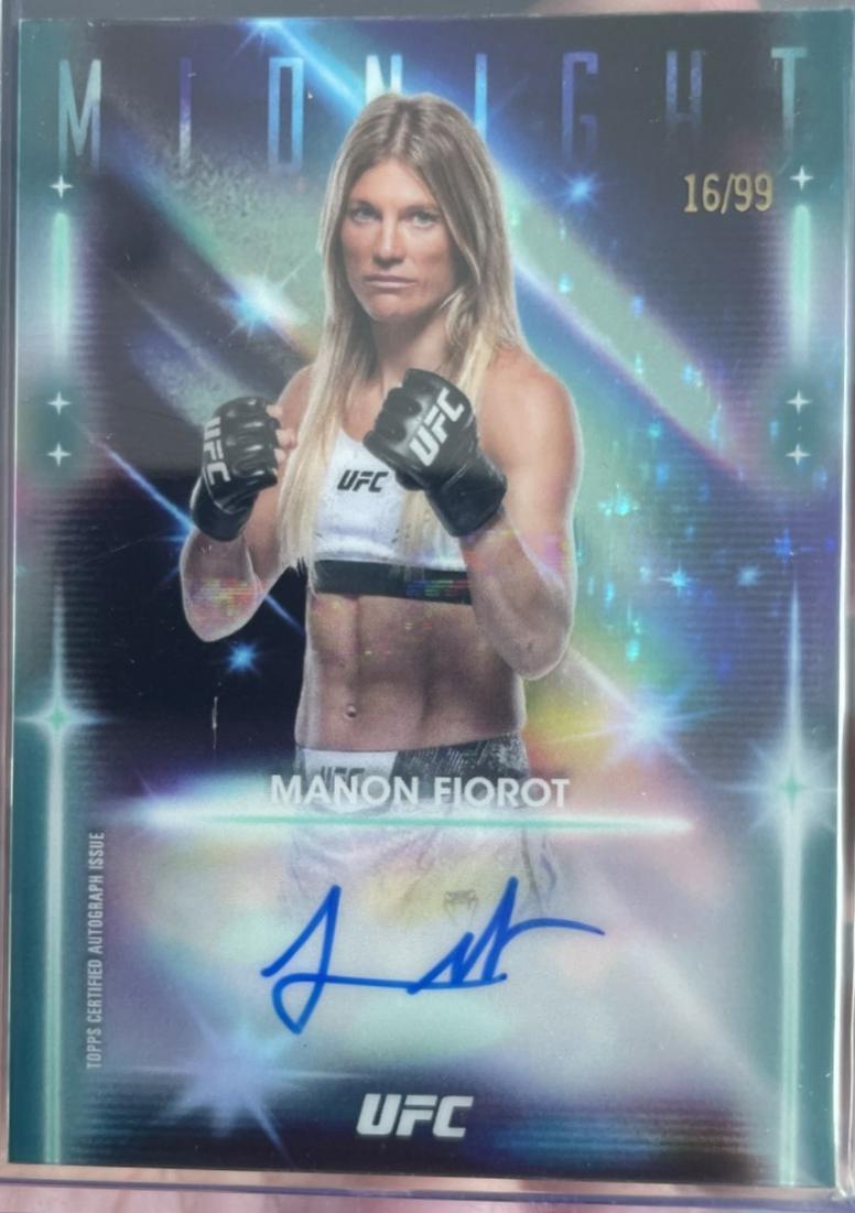 Manon Fiorot 2025 Topps Midnight UFC Glimmer Graphs #GRG-MF Twilight