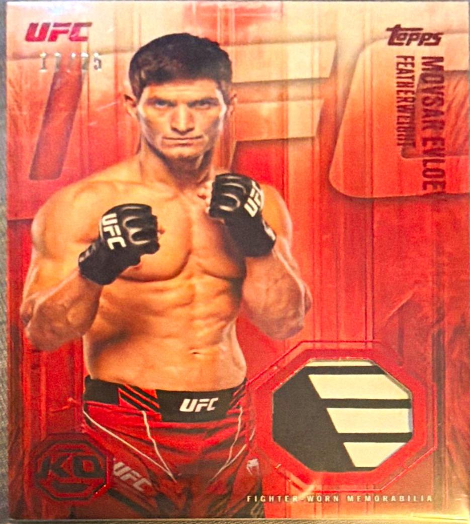 Movsar Evloev 2026 Topps Knockout UFC Knockout Relics #KOR-ME Platinum