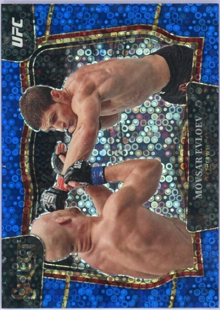 Movsar Evloev 2023 Panini Select UFC Octagonside #269 Blue Disco