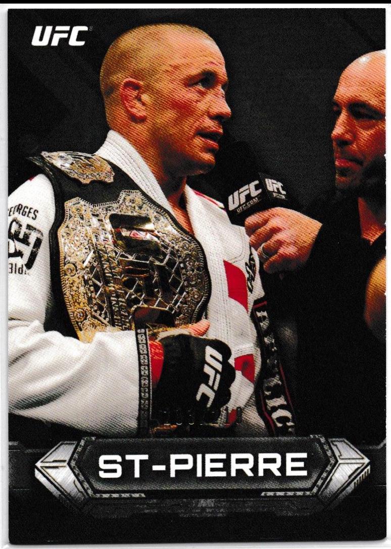 Georges St-Pierre 2014 Topps UFC Knockout Base #100 Gold