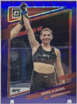 Irene Aldana 2022 Panini Donruss Optic UFC Base #35 Purple