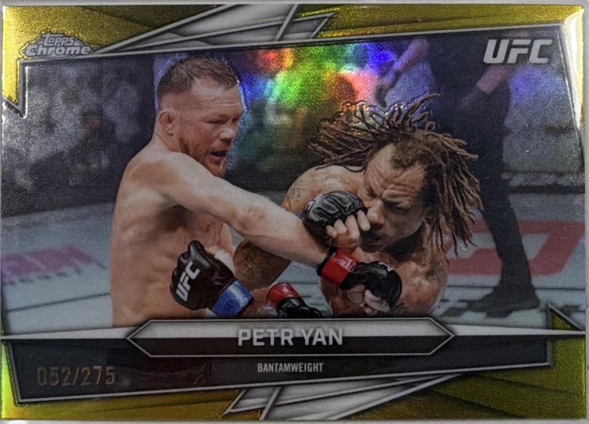 Petr Yan 2026 Topps Chrome UFC Base #53 Yellow Refractor