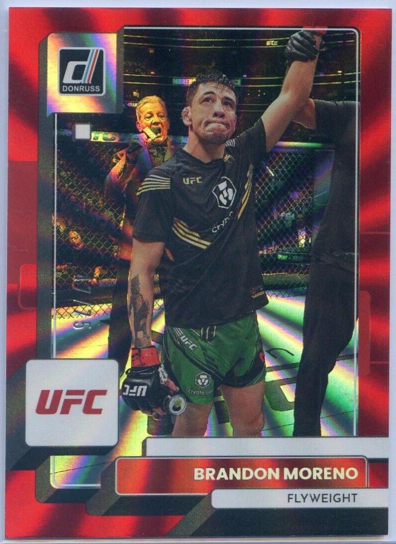 Brandon Moreno 2023 Panini Donruss UFC Base #78 Red Laser
