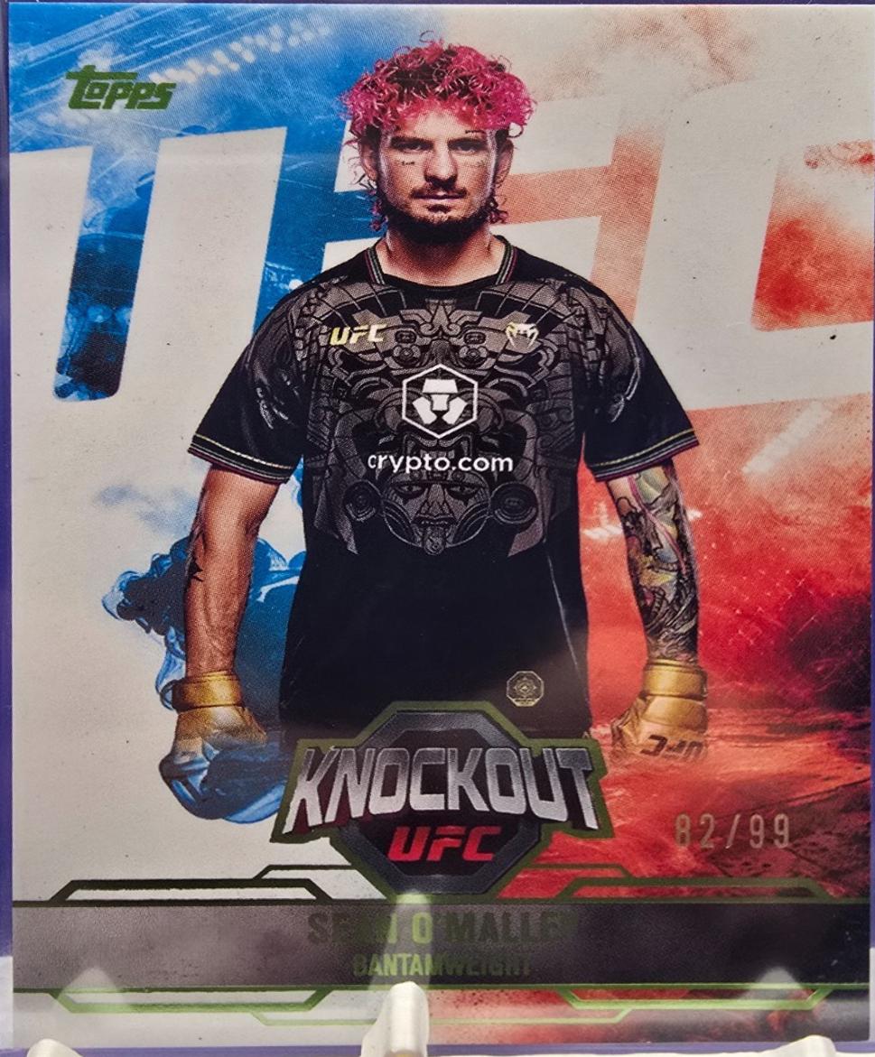 Sean O'Malley 2025 Topps Knockout UFC Base #65 Lime Green