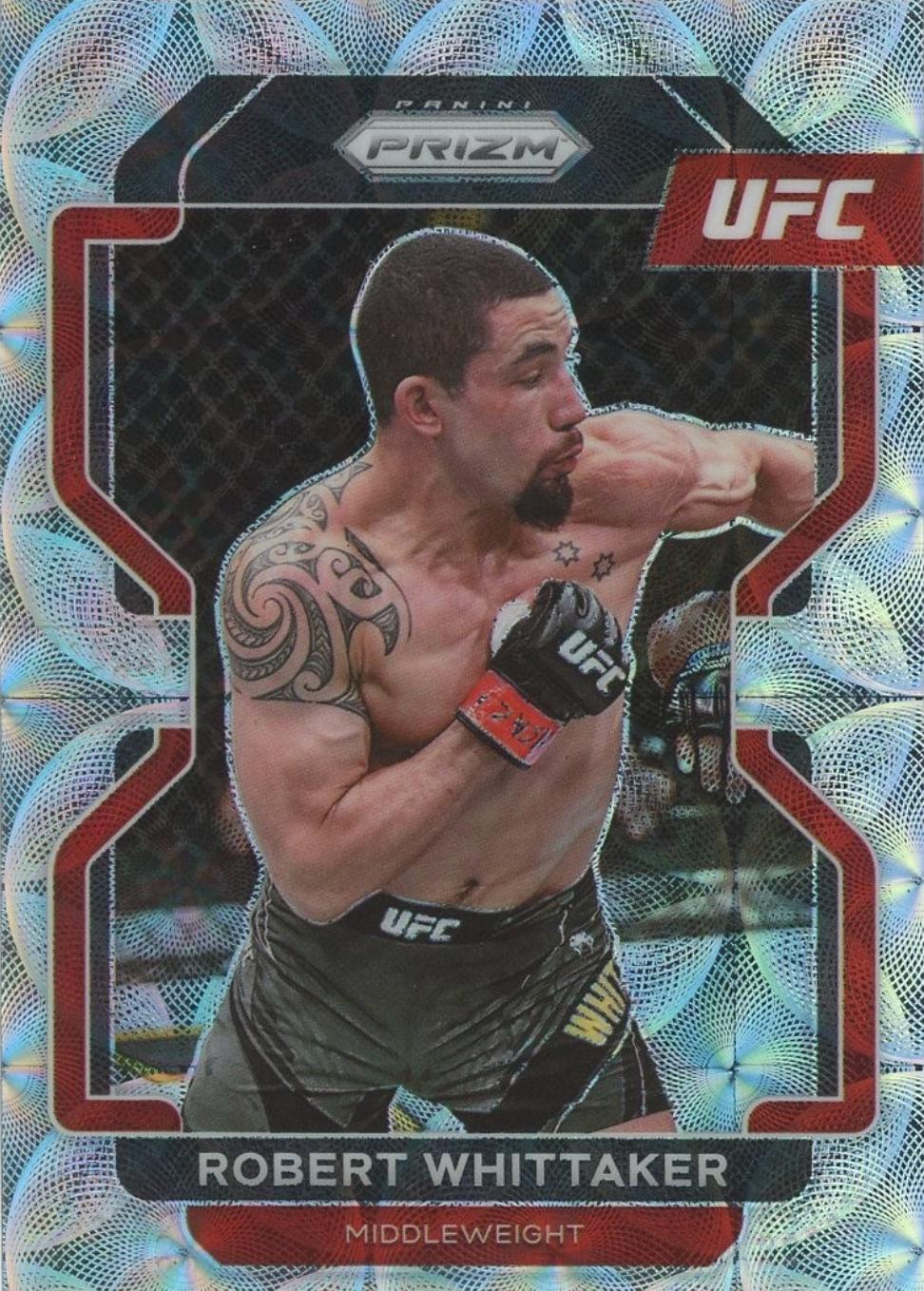 Robert Whittaker 2022 Panini Prizm UFC Base #132 Premium
